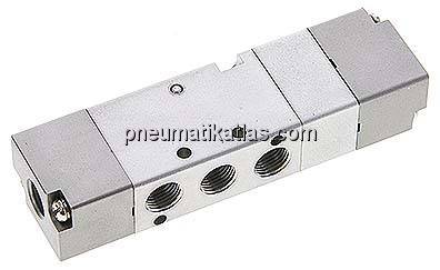 5/3-Wege Pneumatikventil, G 1/8", Mittelstellung belüftet