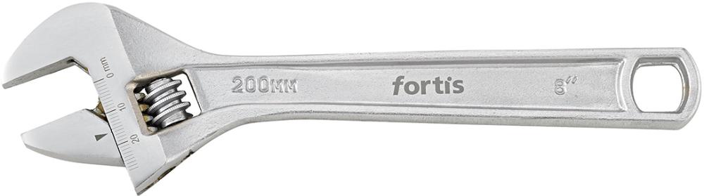 Rollgabelschlüssel 8" 200mm verchromt FORTIS