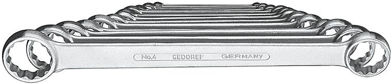 Doppelringschlüssel-Satz DIN837B 6-32mm 12-teilig in Karton Gedore