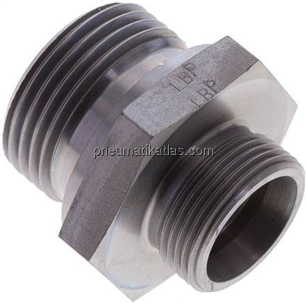 Gerade Schneidringverschr. G 1"-18 L (M26x1,5), ohne Mutter & Schneidring, Stahl