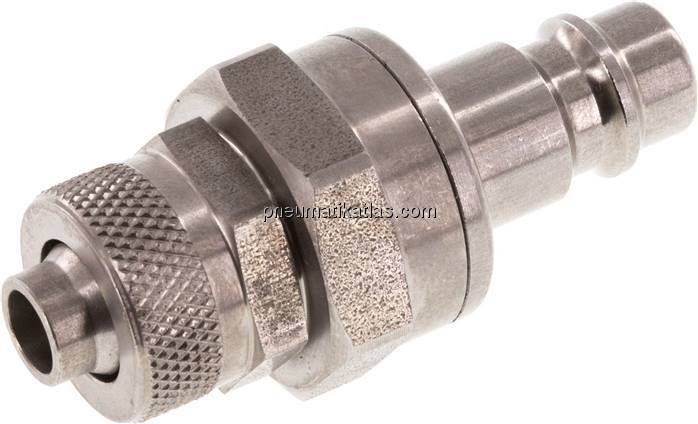 Kupplungsstecker (NW7,2) 10x8mm Schlauch, Edelstahl