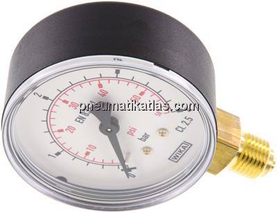 Manometer senkrecht (KU/Ms), 63mm, 0 - 4 bar, G 1/4"