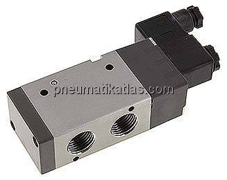 3/2-Wege Magnetventil, G 1/2", Federrückstellung (NC), 24 V DC