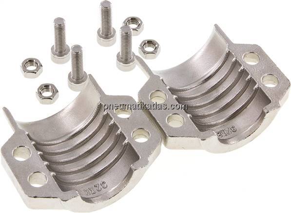 Klemmschalen 47 - 50mm, 1.4401, EN 14423 (DIN2826)