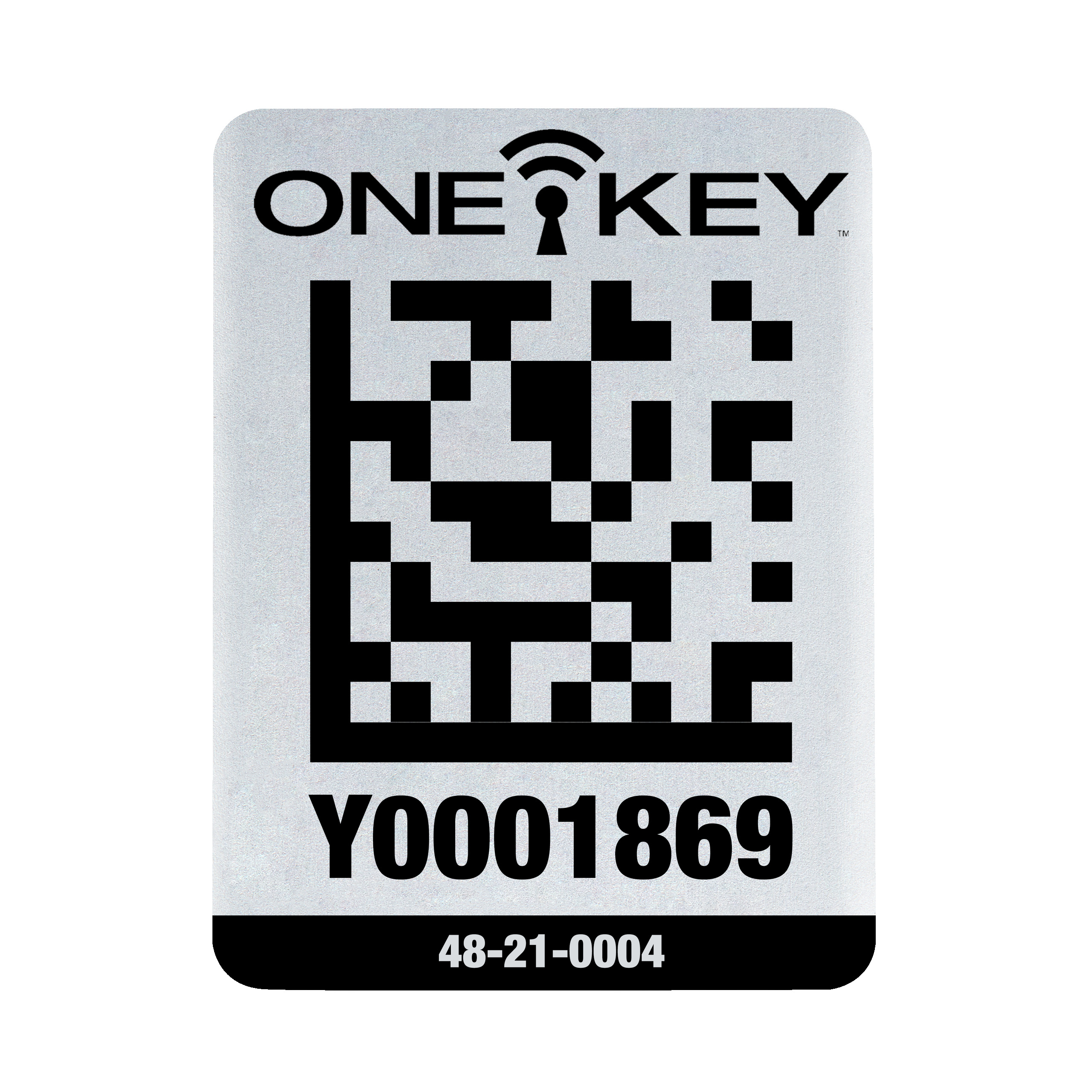 AIDTLM AIDTLM QR Code Sticker Metall 25 Stück groß