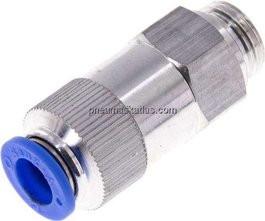 Rückschlagventil G 1/2"-12mm, Durchfluss vom Gewinde zum Schlauch, IQS-Standard