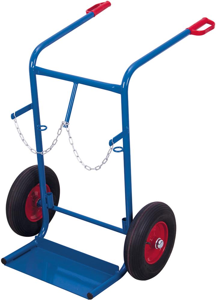 Stahlflaschenkarre 200 kg2x40-50 l Lufträder VarioFit