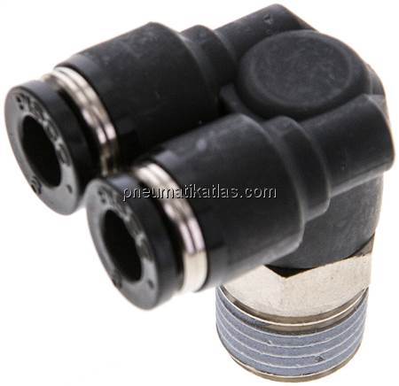 Y-Winkel-Steckanschluss R 1/4"x6mm, IQS-Standard