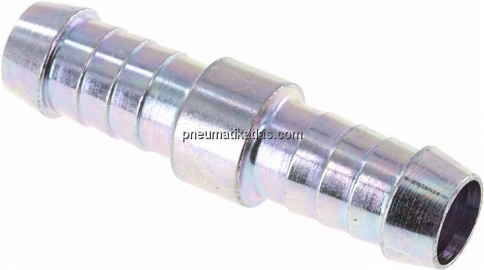 Schlauchverbinder 11 - 12mm / 11 - 12mm, Stahl verzinkt