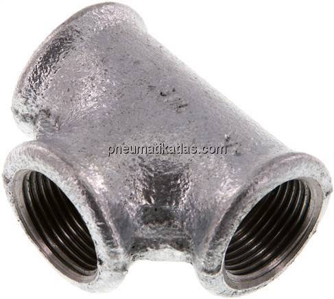 T-Stück Rp 3/4" (IG), Temperguss verzinkt
