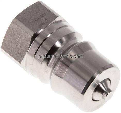 Hydraulikkupplung ISO 7241-1B, Stecker, G 1/2"(IG),Edelstahl