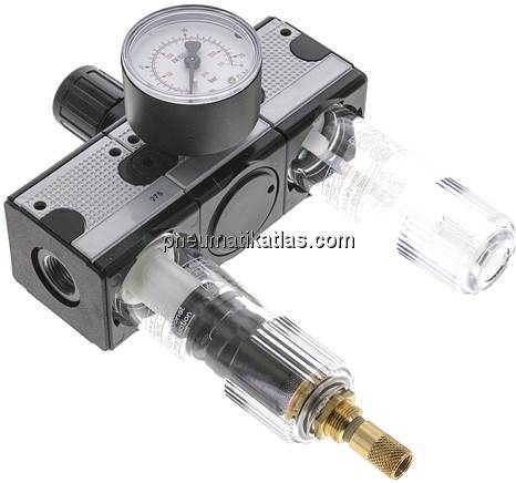 MULTIFIX Wartungseinheit (1), 3-tlg., G 3/8", 0,5 - 10 bar