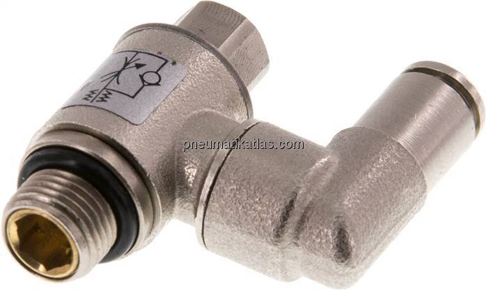Drosselrückschlagventil G 1/8"-4mm, zuluftregelnd
