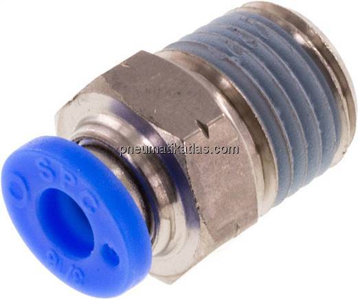 Gerader Steckanschluss NPT 1/4"-3/16" (4,76 mm), IQS-Inch
