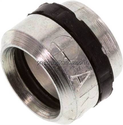 Schneidring Stahl verzinkt mit Elastomerdichtung 8 L (M14x1,5)/8 S (M16x1,5)