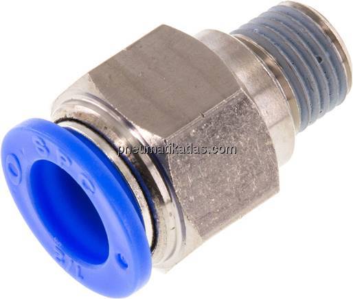Gerader Steckanschluss NPT 1/4"-1/2" (12,7 mm), IQS-Inch