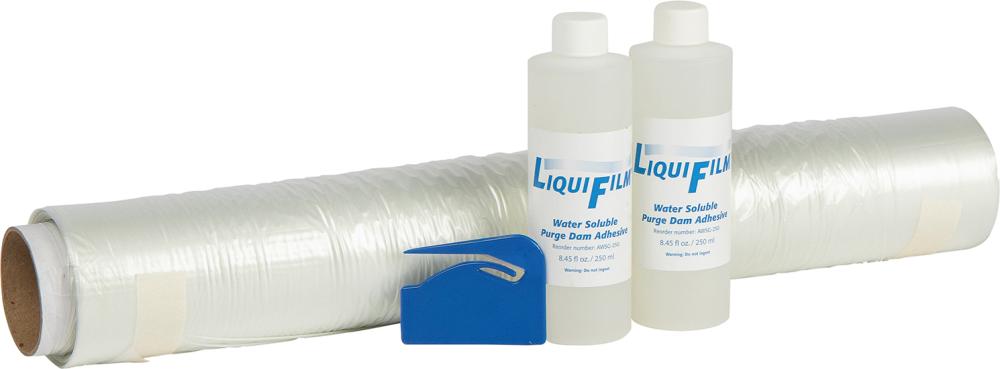 Wasserlösliche Folie Rolle mit 2x250mm Kleber
