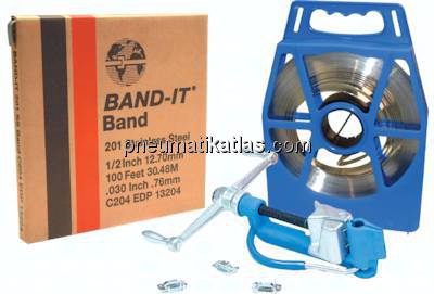 Band-It-201, 19,1 (3/4") mm, Band (30,5 m Kunststoff-Container)