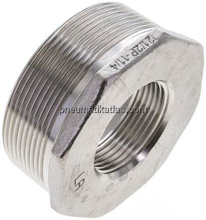 Reduziernippel R 2-1/2"(AG)-Rp 1-1/4"(IG), 1.4408