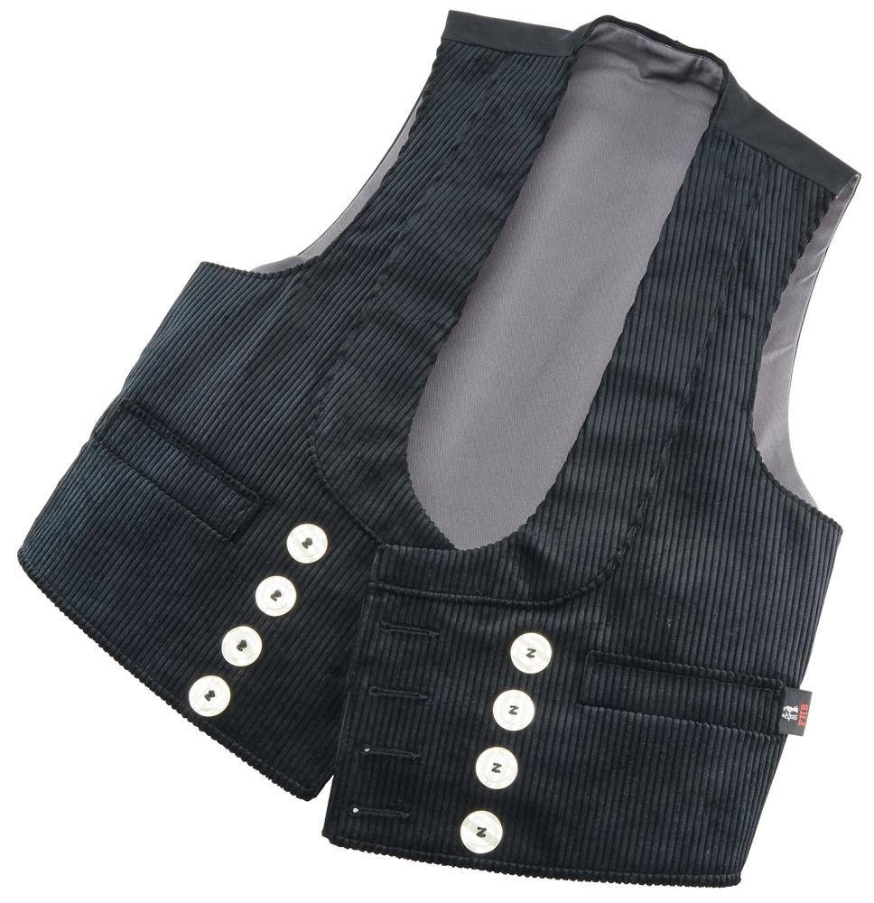 Zunftweste HEINER, Trenkercord, schwarz, Gr.58 FHB Zunftweste HEINER, Trenkercord, schwarz, Gr.58 FHB