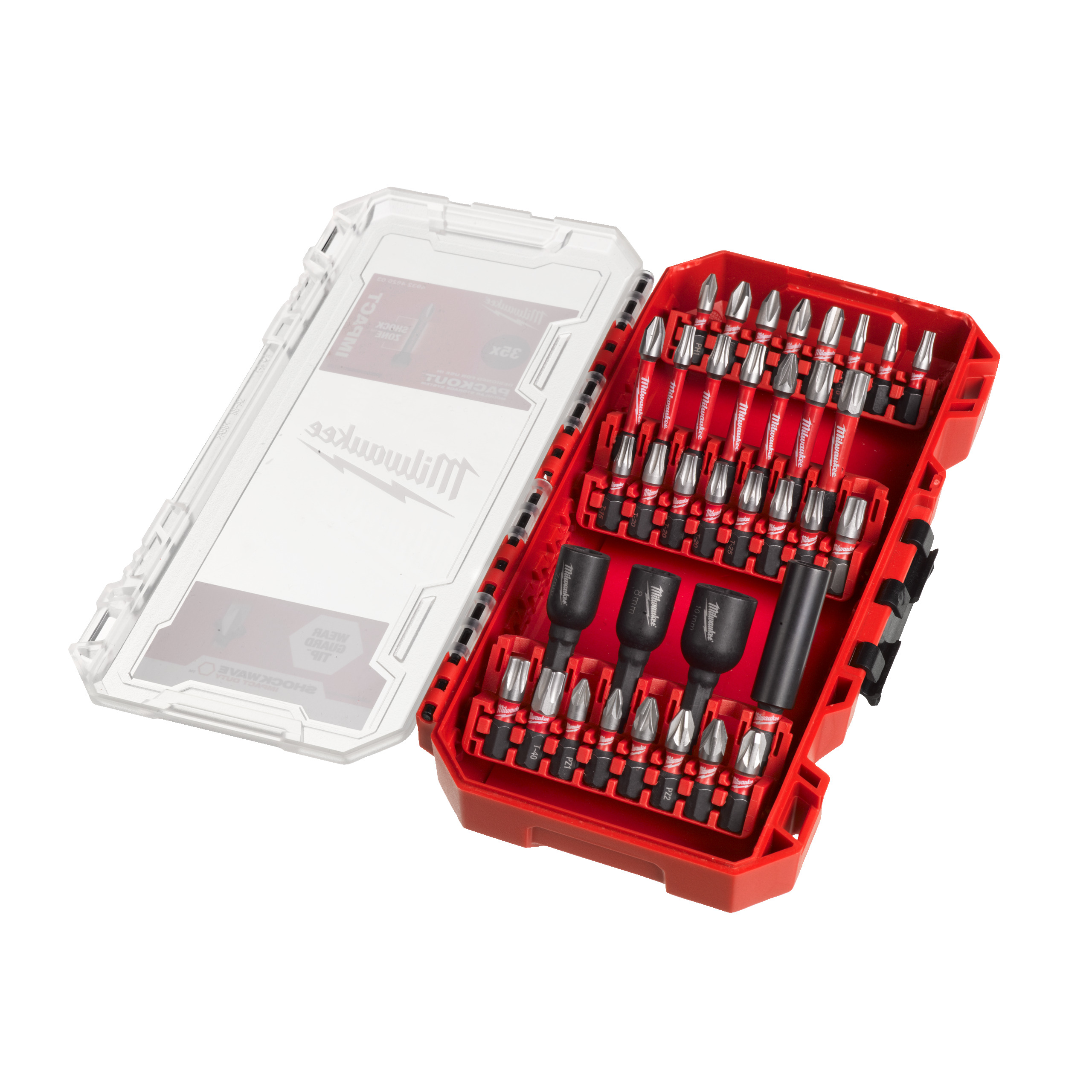 SHOCKWAVE Set Schrauben 35 tlg. Set in PACKOUT kompatibler Kassette