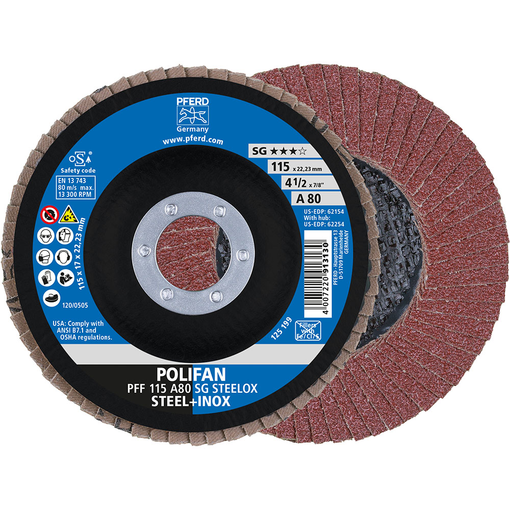 POLIFAN-Fächerscheiben PFF 115 A 80 SG STEELOX