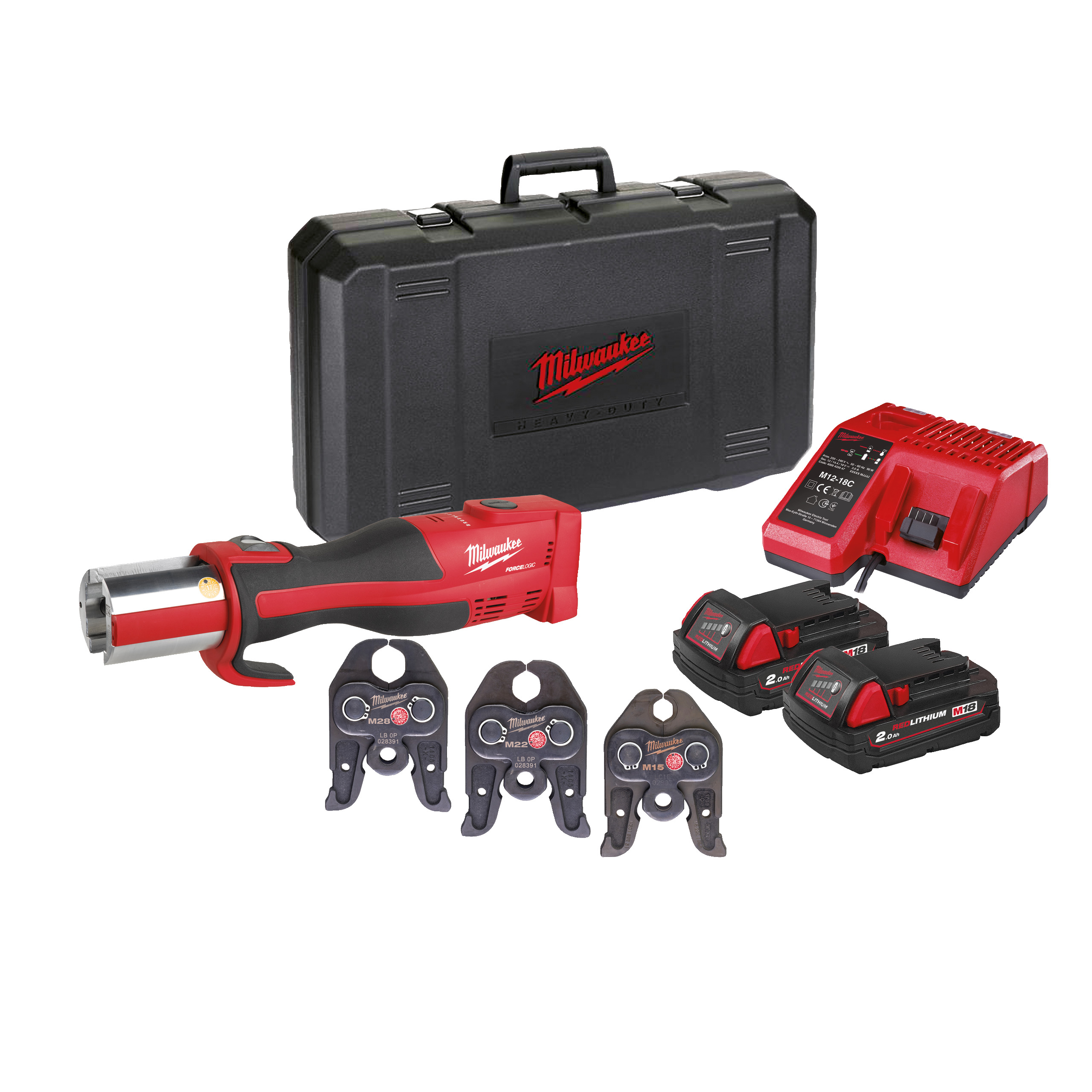 M18BLHPT 202C Geberit Mapress Set Bürstenloses Akku Presswerkzeug (Sanitär) Set