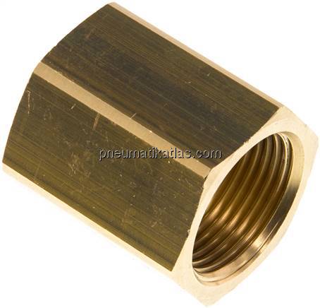 Muffe G 3/4"-G 3/4", Messing