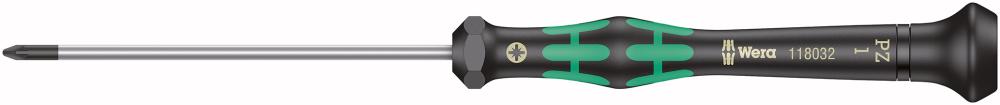 Elektronik- Schraubendreher PZ1x80mm Wera