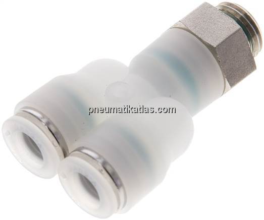 Y-Steckanschluss G 1/4"-8mm, IQS-PVDF