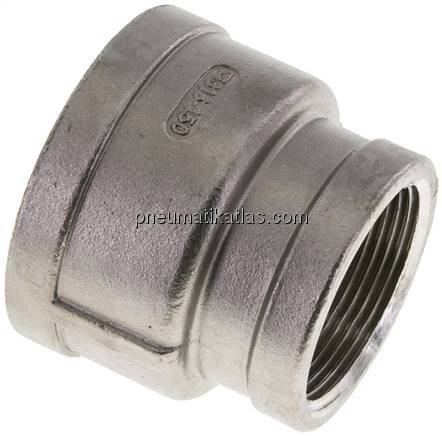 Rundmuffe NPT 2"-NPT 1-1/2", 1.4408