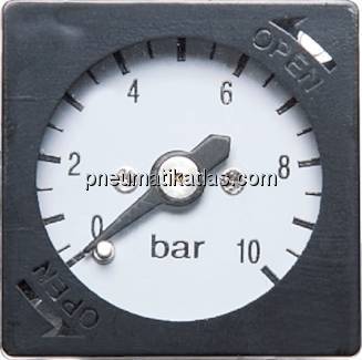 Ersatzmanometer 0 - 10 bar, Baur. Eco-Line 2 - Eco-Line 5