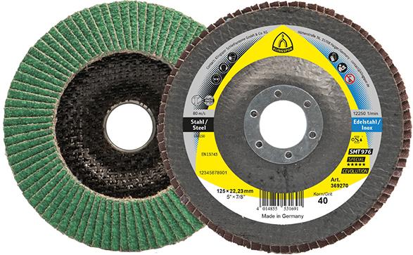 Fächerschleifsch. SMT 976125x22,23mm gewölbt K80 Keramikkorund K80 Klingspor