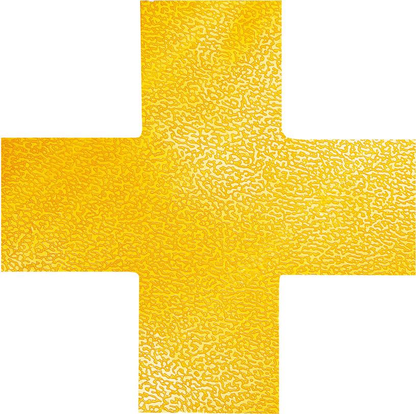 Stellplatzmarkierung Form "Kreuz" gelb selbstklebend