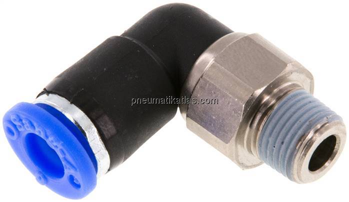 Winkel-Drehverschraubung R 1/8"-6mm, IQS-Standard