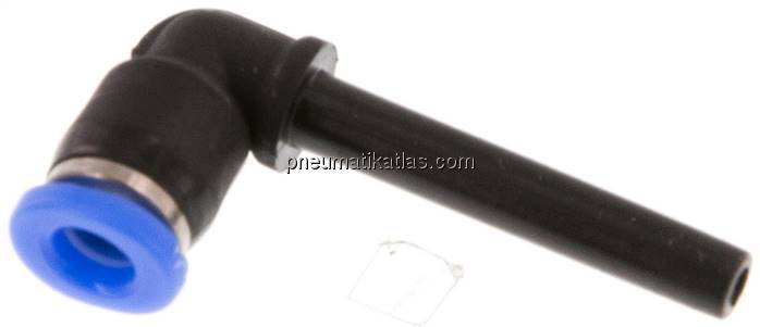 Winkel-Steckanschluss mit 3mm Stecknippel, IQS-Mini Winkel-Steckanschluss mit 3mm Stecknippel, IQS-Mini