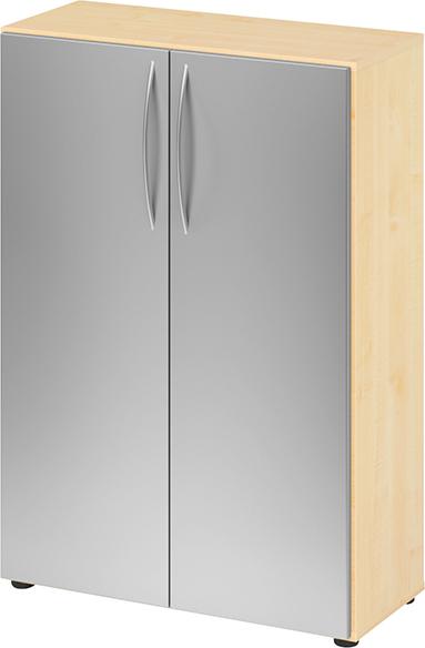 Schrank 4550 BM, 3OH K: Ahorn / F: Silber 80x34,6x114,4 cm (BxTxH)