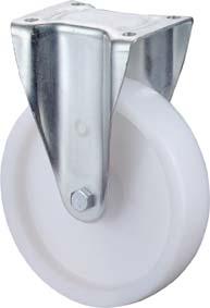 Bockrolle 200mm N110.B10 Platte,Kst.weiß,RL N110.B10.201 BS ROLLEN