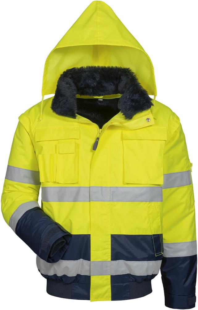 Warnjacke Siegfried, Gr. 3XL, gelb/marine