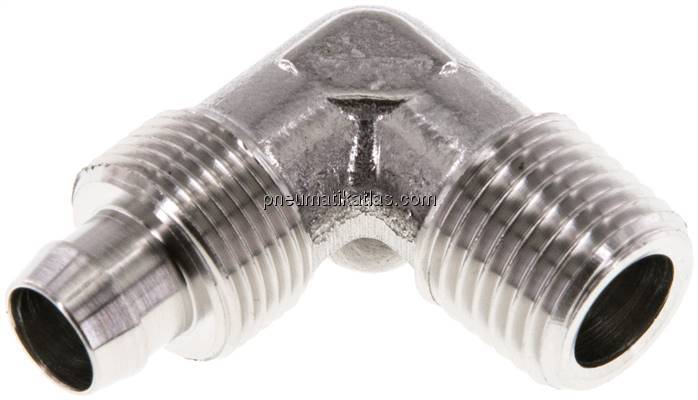 Winkel-Gewindestück R 1/4"-10x8mm, 1.4404 ohne Mutter
