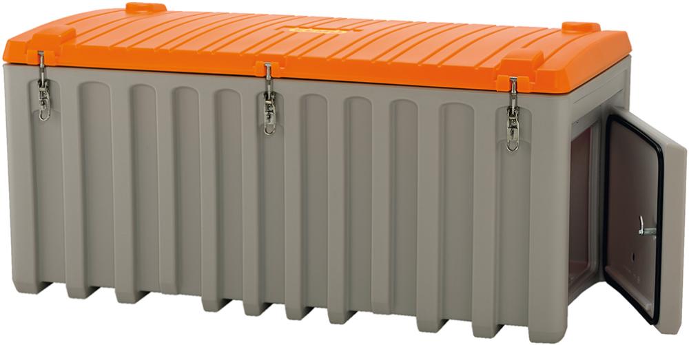 Werkzeugbox CEMbox 750 l B1700xT840xH800 mm grau/orange mit Seitentür