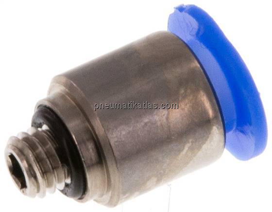 Gerader Steckanschluss M 5-6mm, Mini m. Innensechskt. Gerader Steckanschluss M 5-6mm, Mini m. Innensechskt.