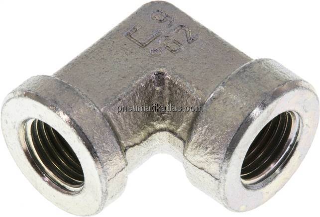 Hochdruck-90°-Winkel G 1/4" (IG), Stahl verzinkt