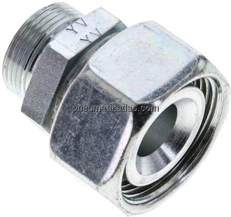 Reduziereinsatz 28 L-18 L (M26x1,5), ohne Mutter & Schneidring, Stahl verzinkt