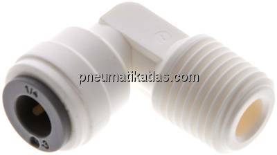 Winkel-Steckanschluss R 1/4"-1/4" (6,35 mm), IQS-LE (EPDM-Dichtung)