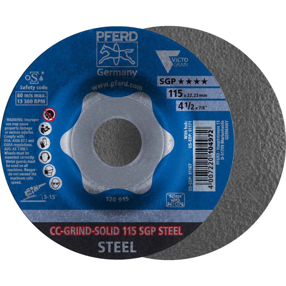 CC-GRIND (inkl. SOLID, FLEX, STRONG) CC-GRIND-SOLID 115 SGP STEEL