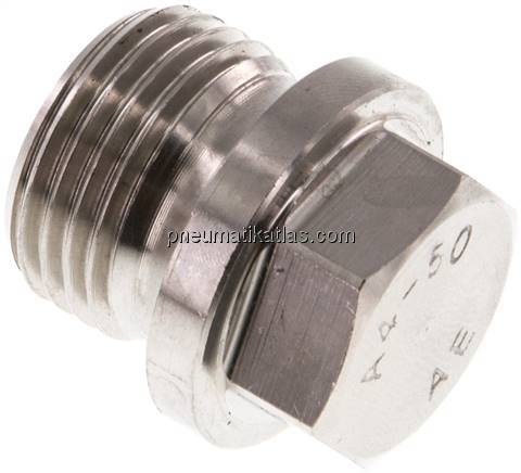 Verschlussstopfen Außenskt. G 1/2", V4A