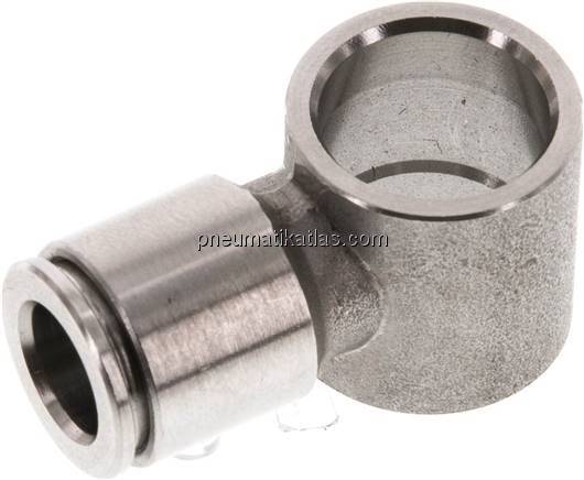Steckanschluss, L-Ringstück G 1/4"-8mm, IQS-Edelstahl