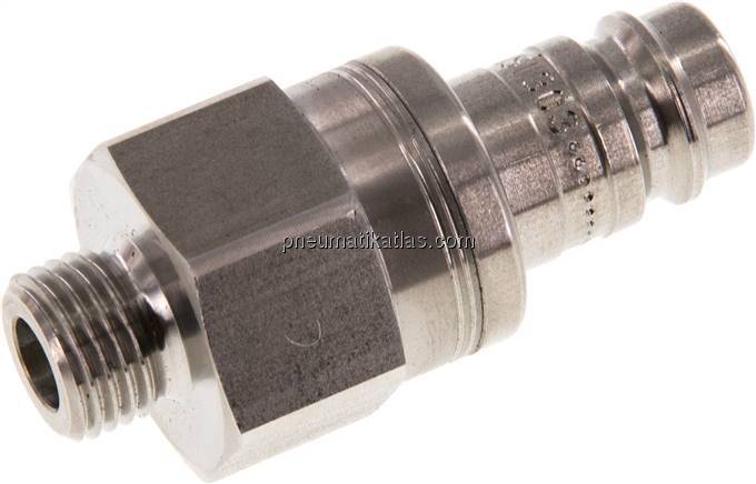 Kupplungsstecker (NW10) G 1/4"(AG), Edelstahl