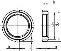 ART 88081 Nutmu. 14 H GUK 12/M 60 x 2 gal Zn, mit Klemmteil gal Zn Artikelbild